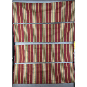 Pottery Barn Curtains Hudson Stripe Valance Red 44" x‎ 13” Set Of 4 Rod Pockets